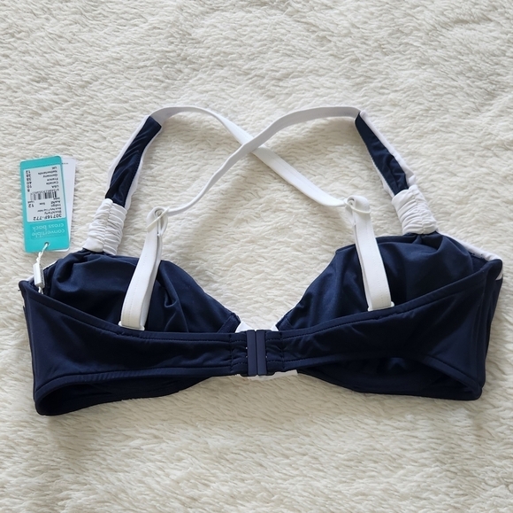 New!Seafolly Australia Block Party Halter Bikini Top - Picture 8 of 10